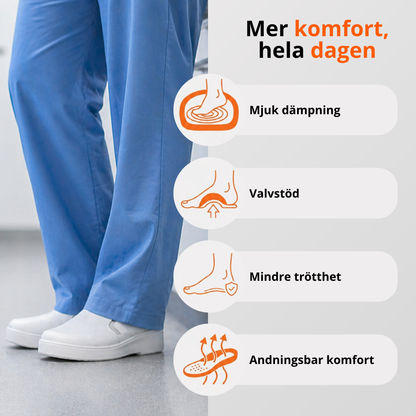 Feeto Comfort — Komfortsula för långa arbetsdagar